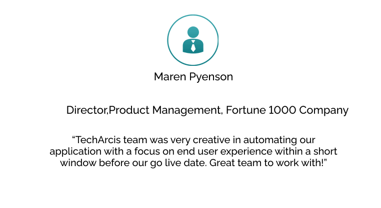 TechArcis Solutions, Inc. Testimonials